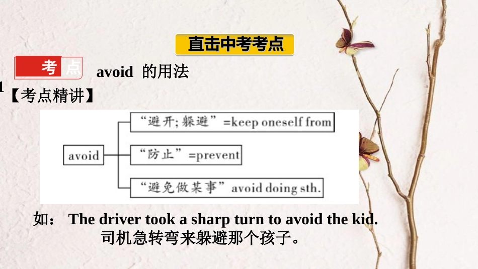 （课标版）云南省中考英语总复习 第一部分 基础知识梳理 课时14 九上2课件_第2页