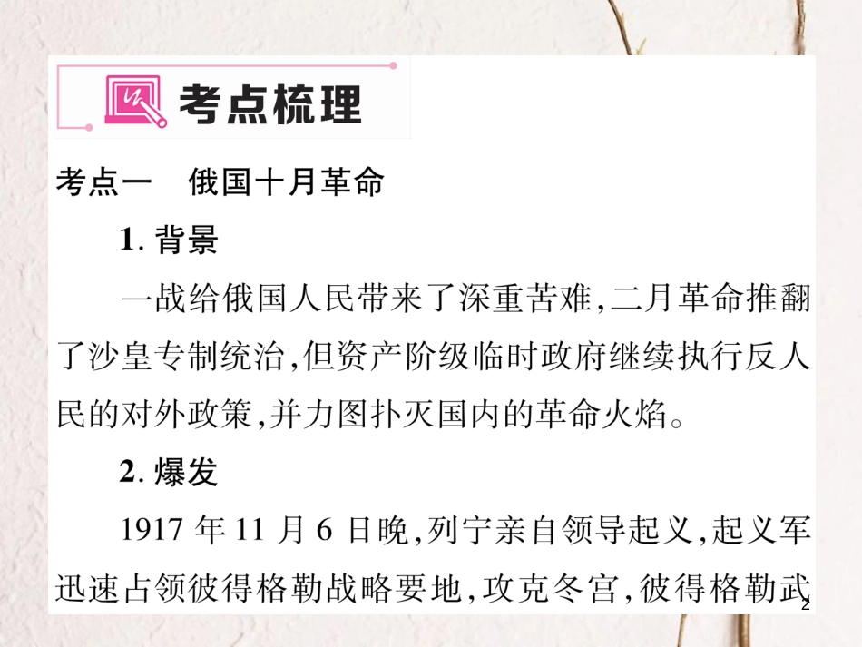 九年级历史下册 第一单元 苏联社会主义道路的探索重难点突破作业课件 新人教版_第2页