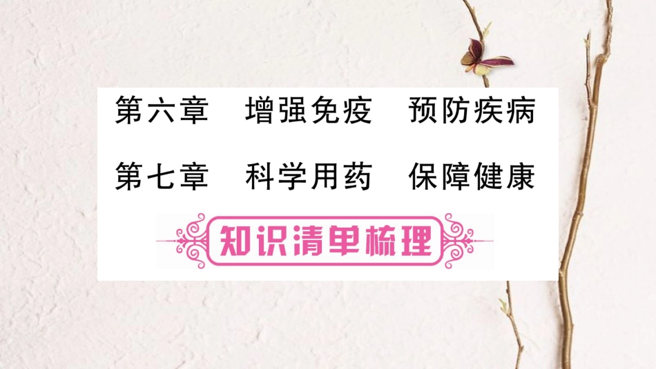 中考生物总复习 七下 第2单元 第6、7章教材考点梳理课件 冀教版(1)_第1页