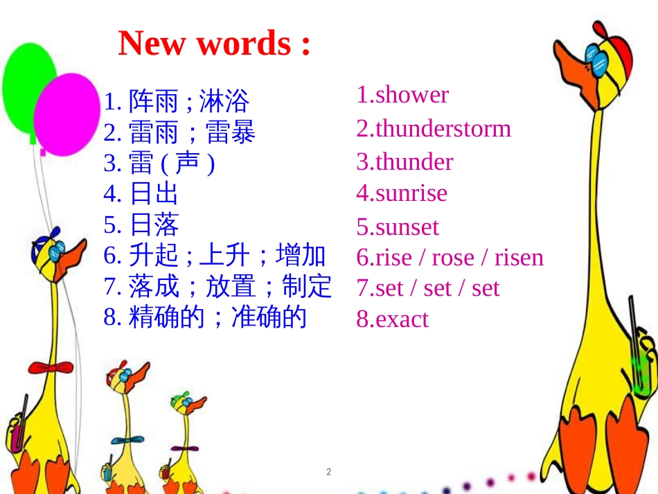 八年级英语下册 Unit 1 Spring Is Coming Lesson 1 How is the weather课件 （新版）冀教版_第2页