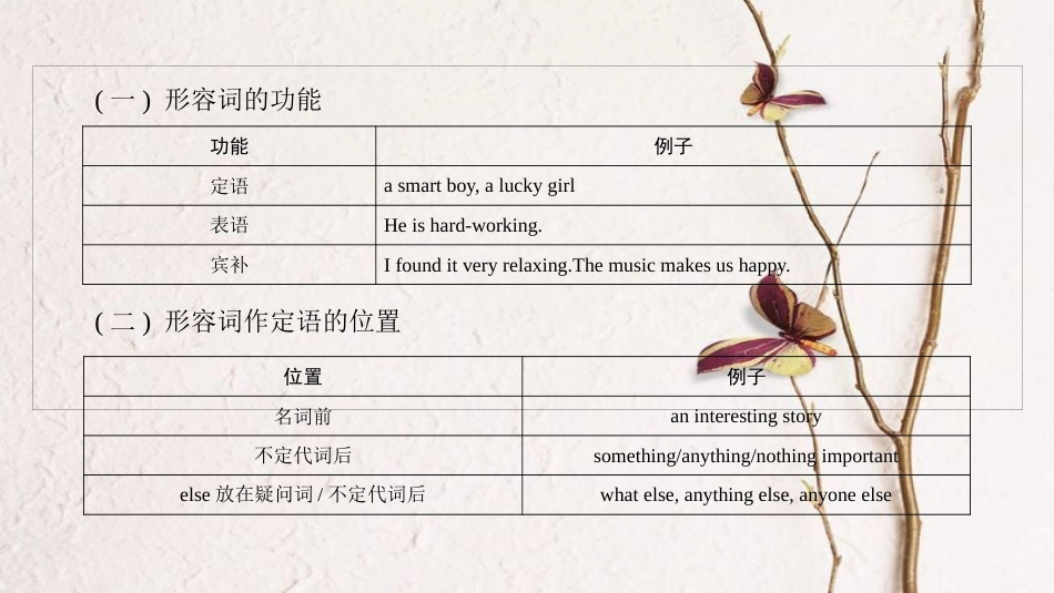 中考英语总复习 第3篇 语法知识专题 第7节 形容词课件 人教新目标版_第2页