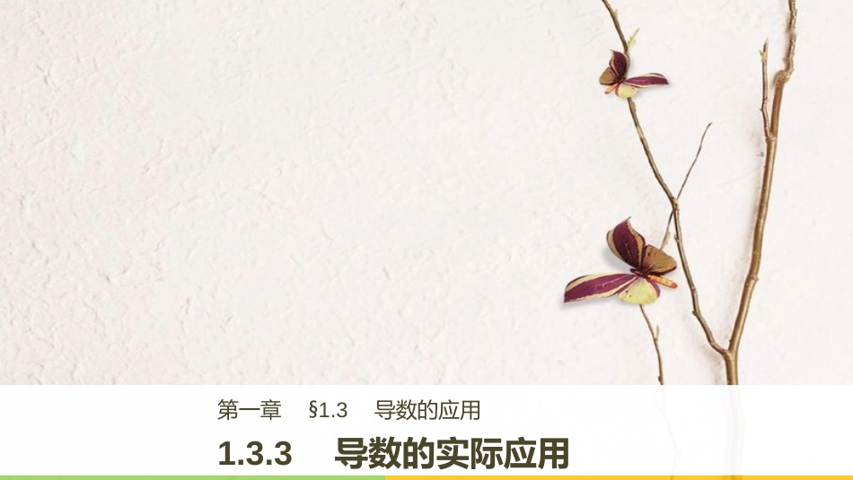 2017-高中数学 第一章 导数及其应用 1.3.3 导数的实际应用课件 新人教B版选修2-2_第1页