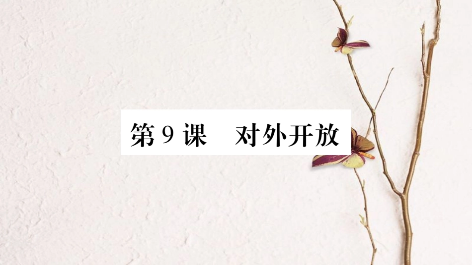 八年级历史下册 第三单元 第9课 对外开放课件 新人教版_第1页
