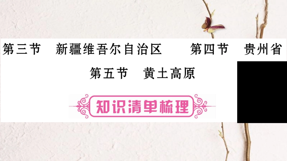 中考地理总复习 知识梳理 八下 第8章 认识区域 环境与发展 第3、4、5节课件 湘教版_第1页