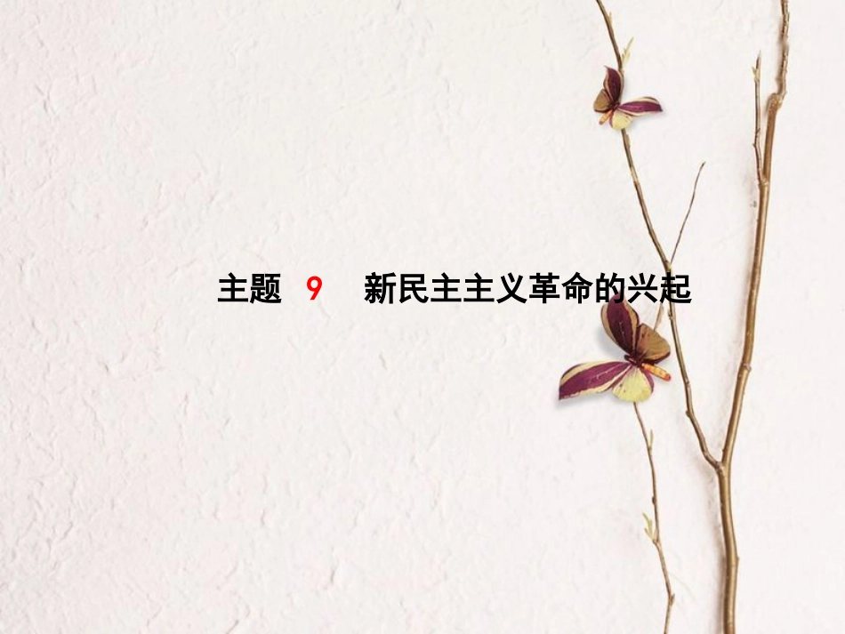 （聊城专版）中考历史复习 中国近代史 模块一 主题9 新民主主义革命的兴起课件(1)_第1页