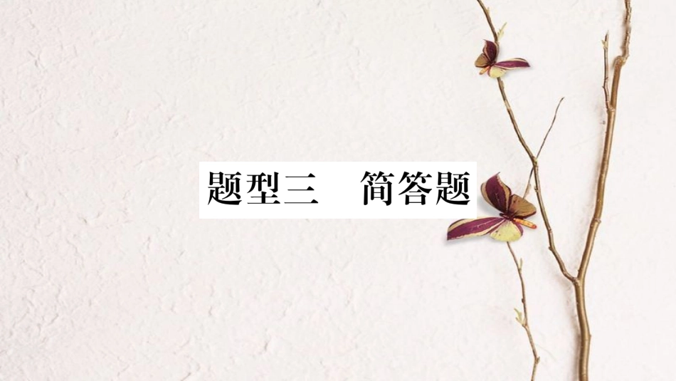（广西北部湾专版）中考物理总复习 第2篇 专题突破 题型3 简答题课件_第1页