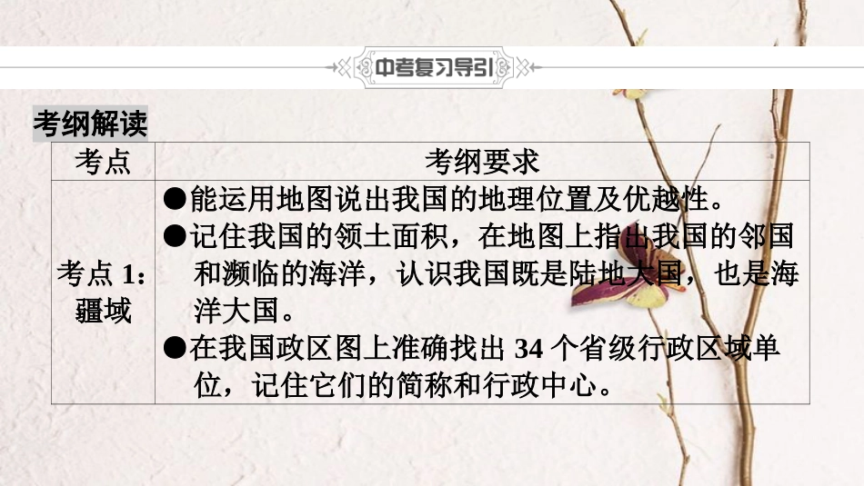 中考地理总复习 第1部分 考点突破 第10章 从世界看中国课件 新人教版(1)_第2页