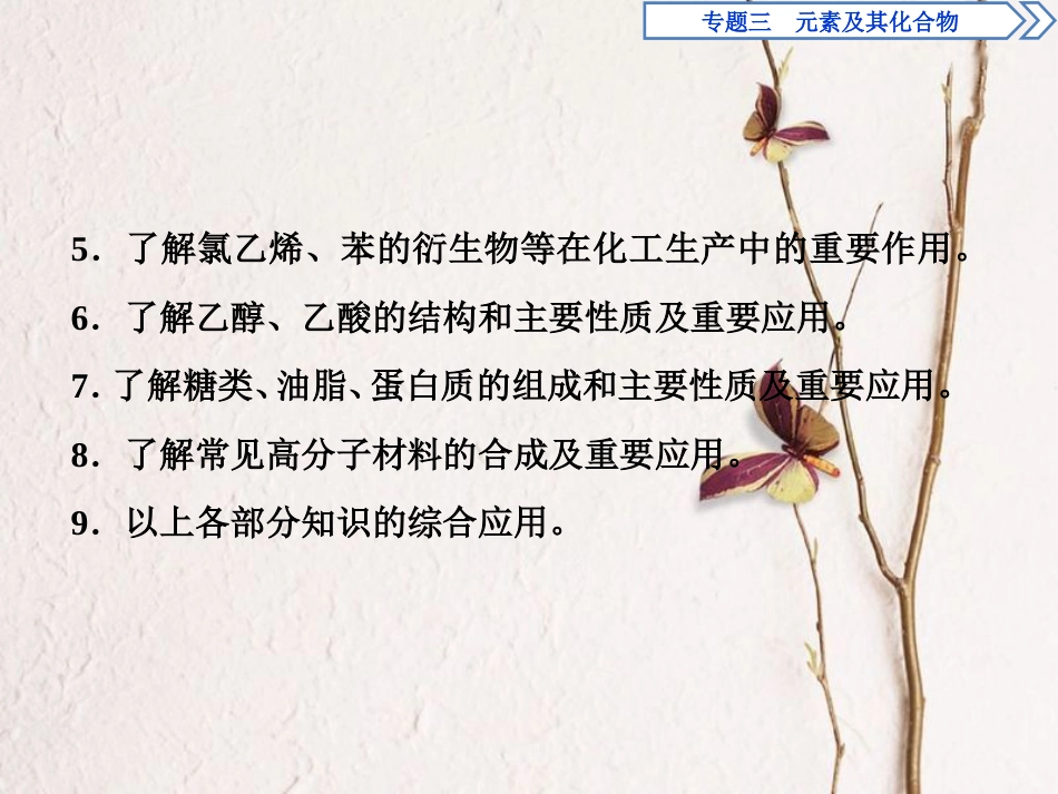 版高考化学二轮复习 专题三 元素及其化合物 第12讲 常见有机物及其应用课件_第3页