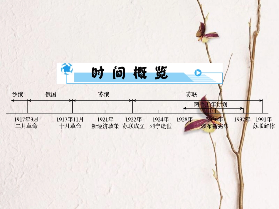 安徽省中考历史复习 第2部分 教材研析篇 模块6 世界现代史 专题34 苏联社会主义道路的探索课件 新人教版_第3页