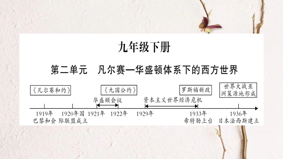 （广西北部湾专版）中考历史总复习 第一篇 考点系统复习 九下 第2单元课件 新人教版(1)_第1页