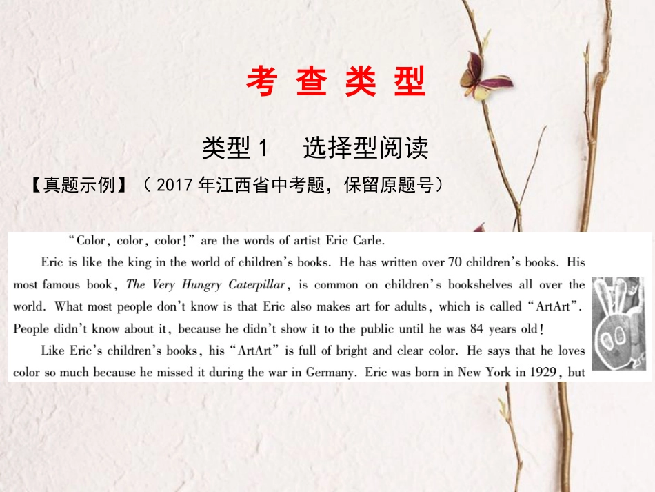中考英语总复习 专项四 阅读理解课件_第2页