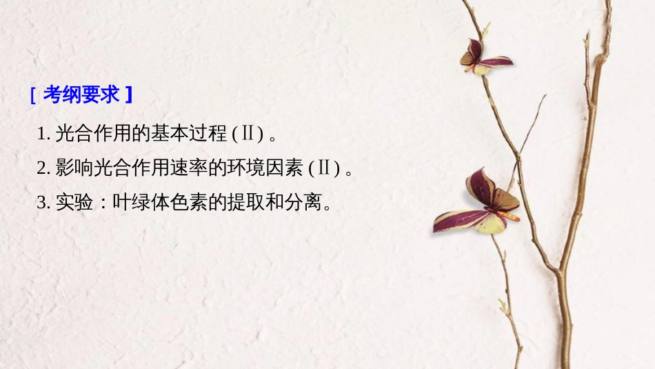 高考生物大一轮复习 第三单元 细胞的能量供应和利用 第9讲 光与光合作用课件_第2页