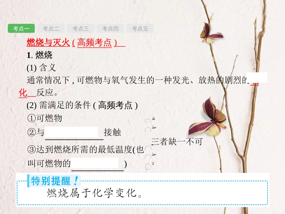 （安徽专版）中考化学总复习 7 燃料及其利用课件_第2页