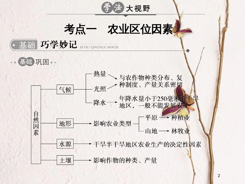 高考地理二轮复习 第10单元 农业生产与地理环境课件_第2页