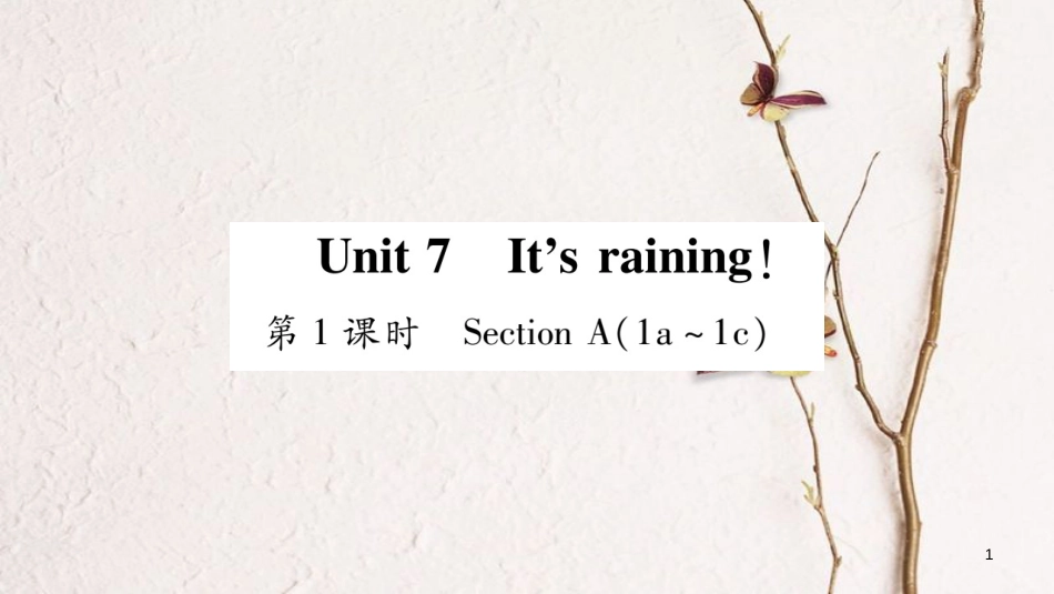 七年级英语下册 Unit 7 It’s raining习题课件 （新版）人教新目标版[共53页](1)_第1页