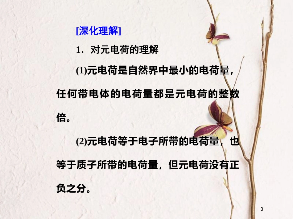 高考物理二轮复习 第七章 电场 教材回顾（一）电场力的性质课件_第3页