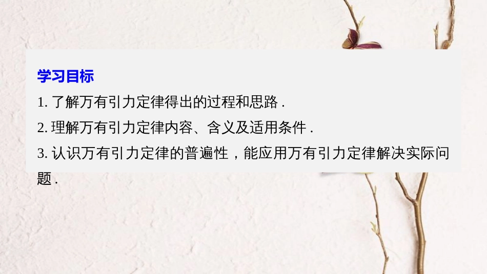 高中物理 第六章 万有引力与航天 3 万有引力定律课件 新人教版必修2[共31页]_第2页