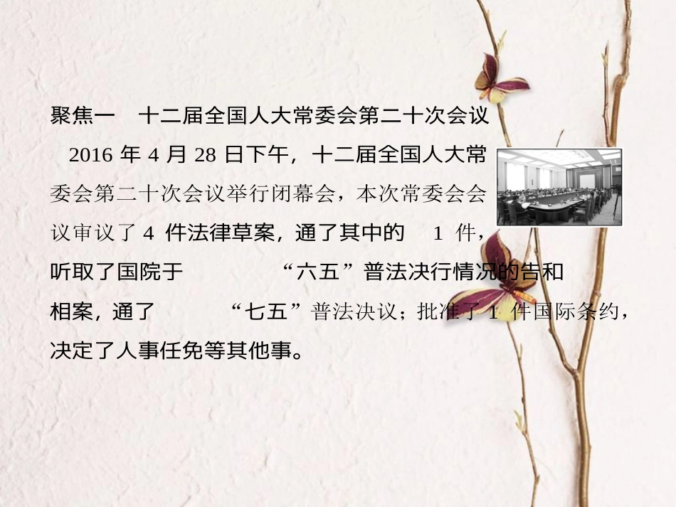 高中政治 第三单元 发展社会主义民主政治 第五课 我国的人民代表大会制度课件 新人教版必修2_第3页