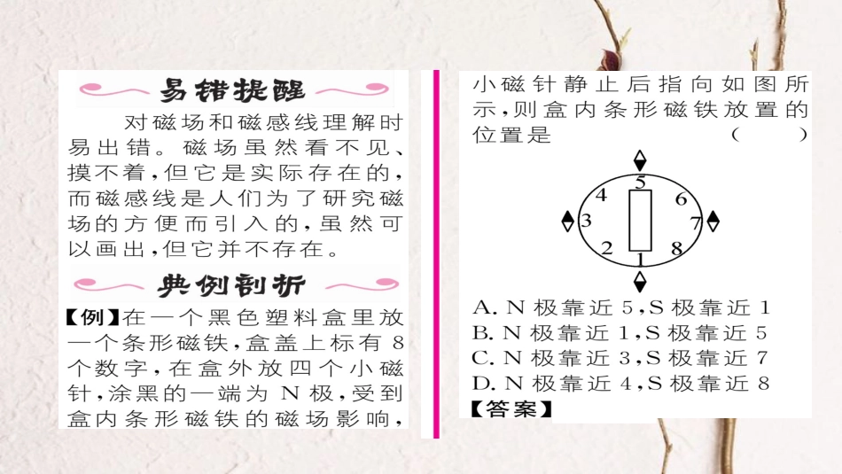 九年级物理全册 第20章 第1节磁现象 磁场（第2课时 磁场）习题课件 （新版）新人教版_第3页