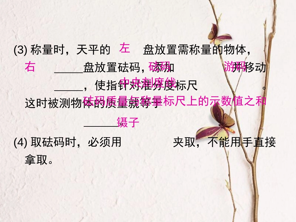 学年八年级物理全册 5.2 学习使用天平和量筒课件 （新版）沪科版(1)_第3页