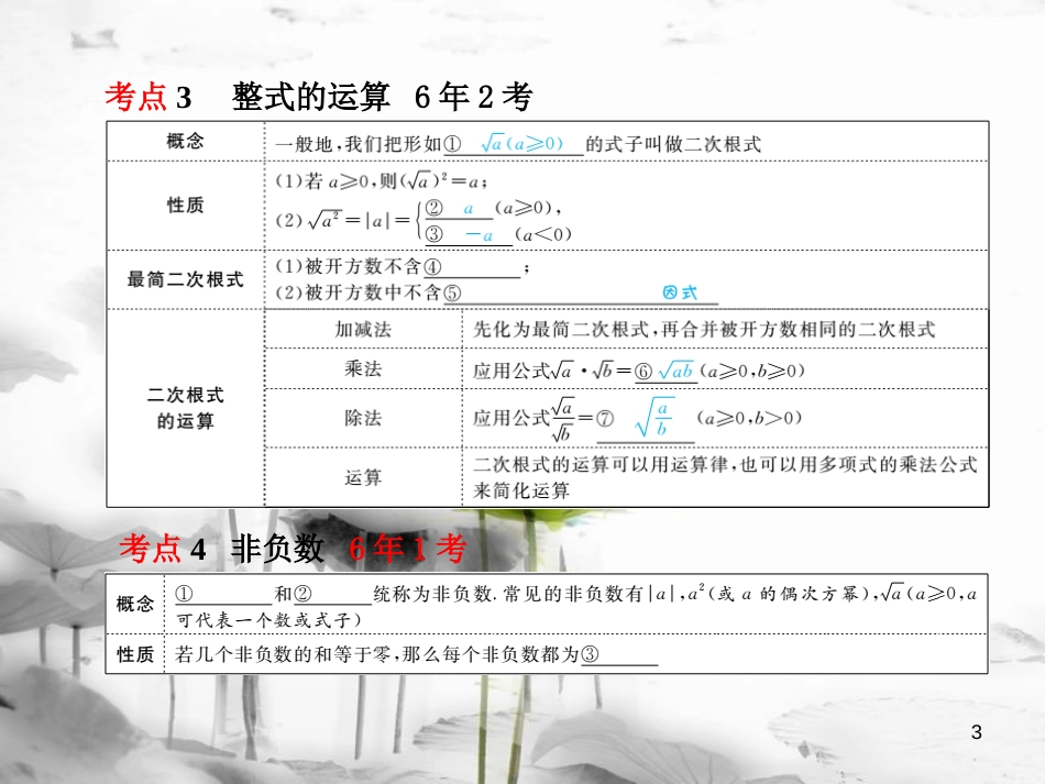 河北省中考数学复习 第1章 数与式 第2讲 实数的运算课件(1)_第3页