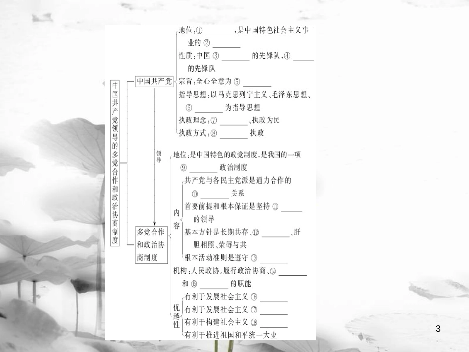 2019年高考政治一轮复习 第三单元 发展社会主义民主政治 6 中国共产党领导的多党合作和政治协商制度课件 新人教版必修2_第3页