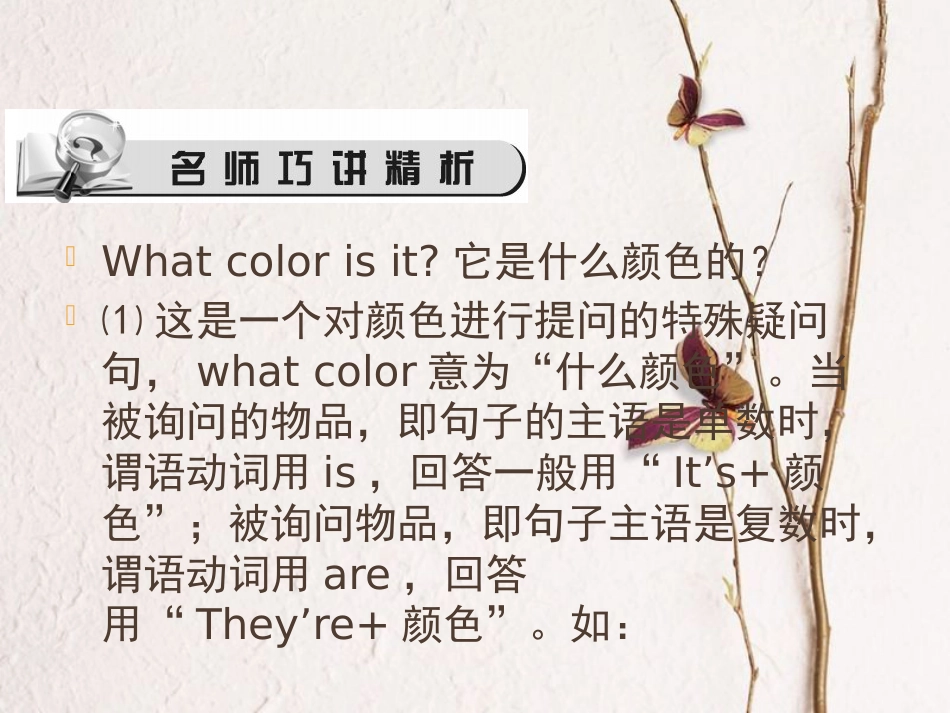 七年级英语上册 Starter Unit 3 What color is it（第1课时）（1a-2e）课件 （新版）人教新目标版(1)_第2页