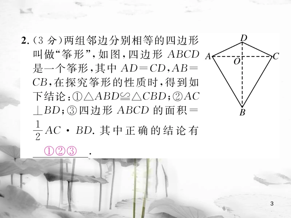 （毕节专版）七年级数学下册 双休作业（六）作业课件 （新版）北师大版(1)_第3页