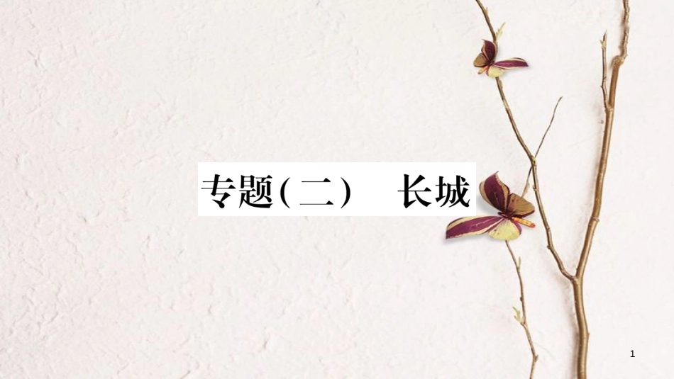 八年级语文下册 专题2 长城课件 苏教版_第1页