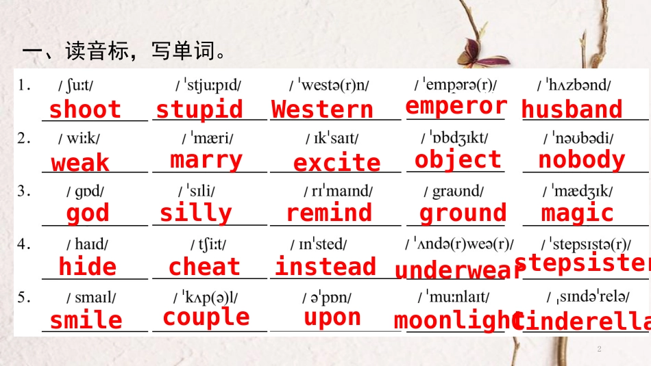 八年级英语下册 Unit 6 An old man tried to move the mountains Part 6 Self Check课件 （新版）人教新目标版_第2页