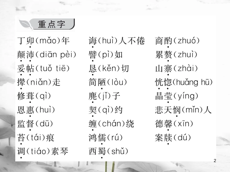 七年级语文下册 第四单元 知识归纳课件 新人教版_第2页