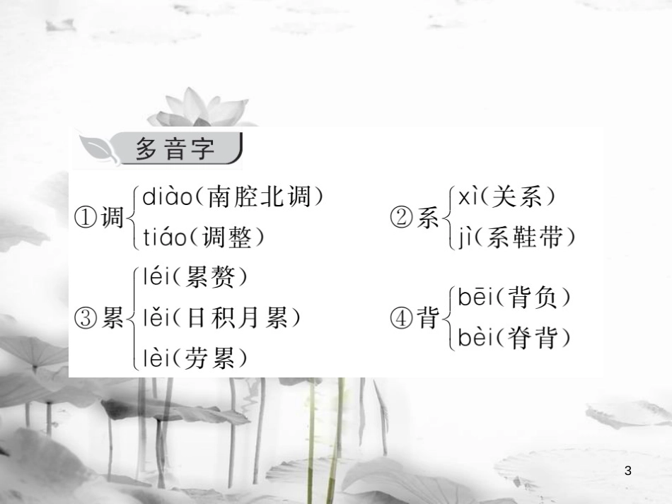 七年级语文下册 第四单元 知识归纳课件 新人教版_第3页