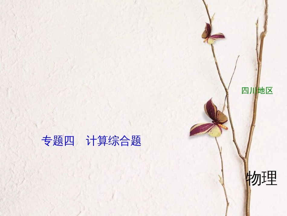 四川省中考物理复习 专题四 计算综合题课件(1)_第1页