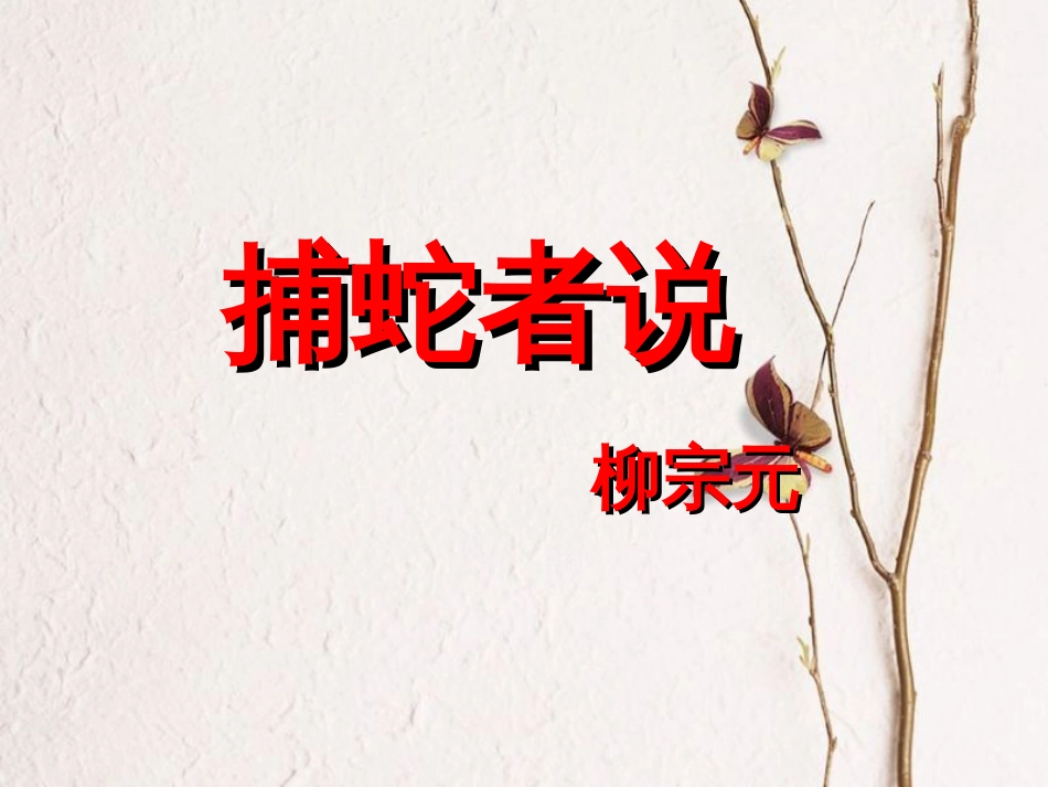 九年级语文下册 第四单元 第16课《捕蛇者说》课件1 鲁教版五四制(1)_第2页