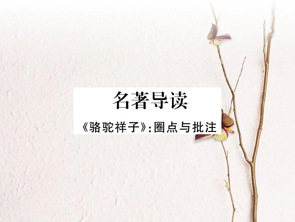 （江西专版）七年级语文下册 第三单元 名著导读习题课件 新人教版_第1页
