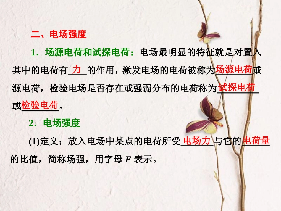 高中物理 第1章 静电场 第3节 电场及其描述课件 鲁科版选修3-1_第3页