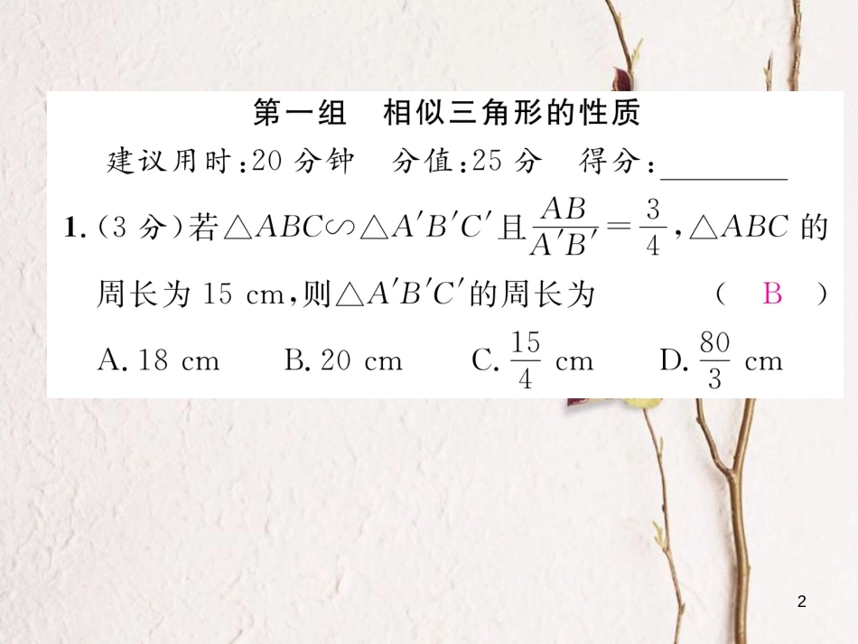 九年级数学下册 双休作业（三）作业课件 （新版）新人教版_第2页
