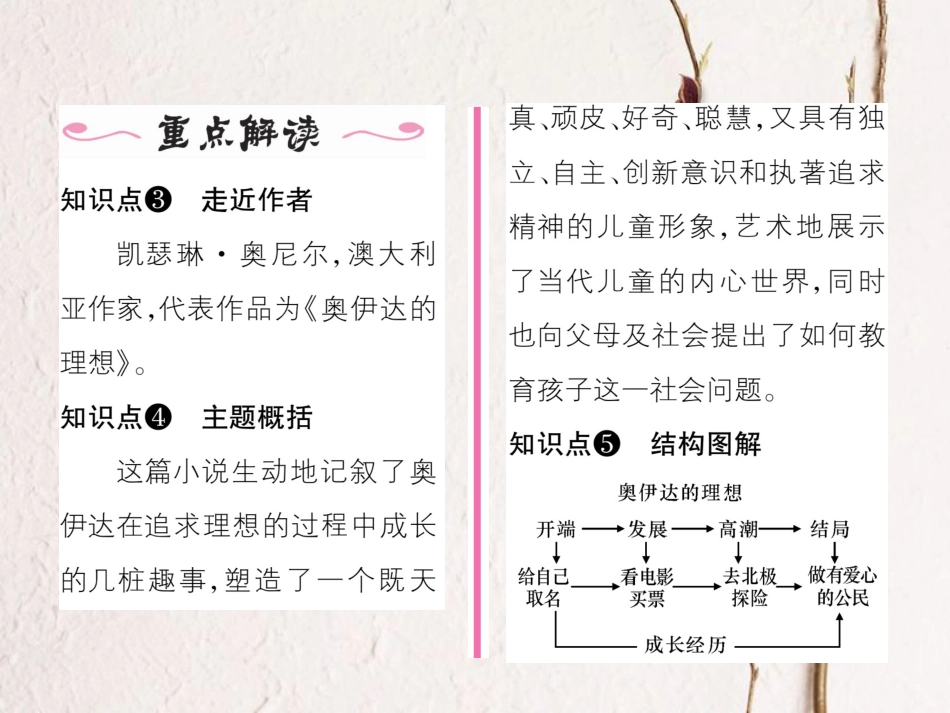 （遵义专版）九年级语文下册 第四单元 16 奥伊达的理想课件 语文版_第3页