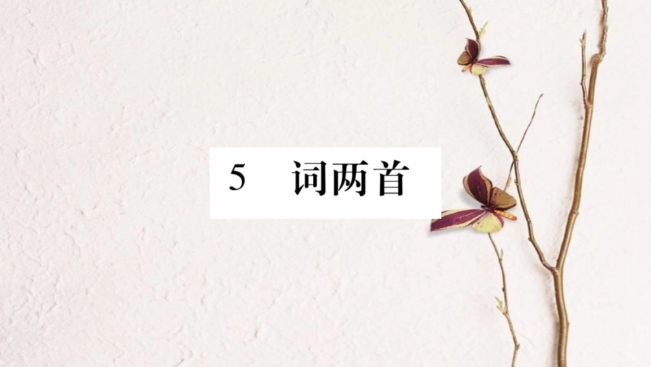 九年级语文下册 第二单元 5 词两首课件 语文版(1)_第1页