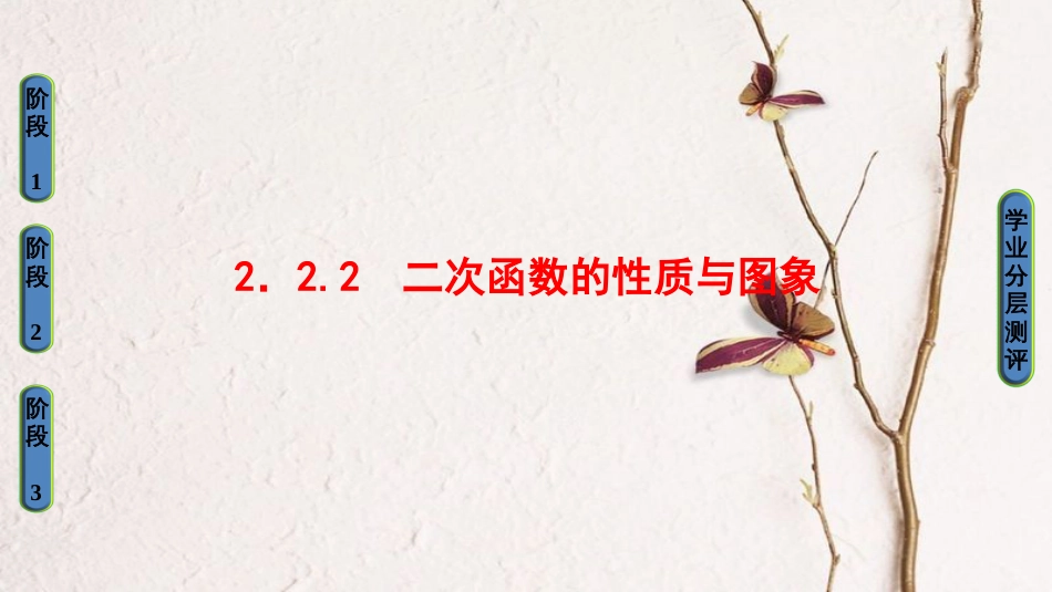 高中数学 第二章 函数 2.2.2 二次函数的性质与图象课件 新人教B版必修1(1)_第1页