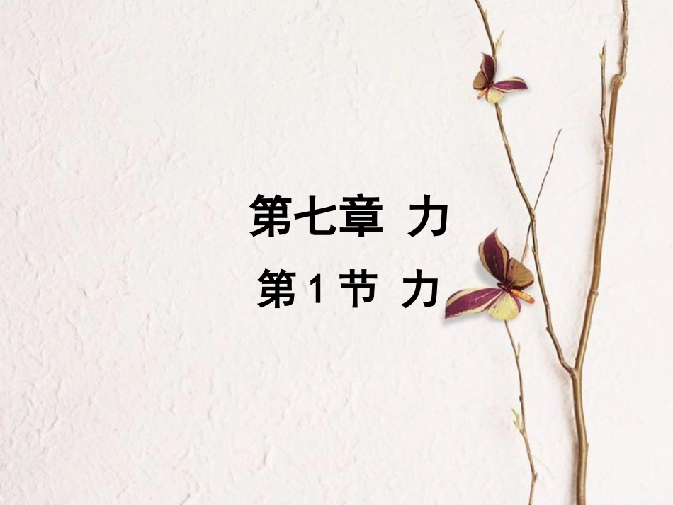 八年级物理下册 第一章 第一节 力课件 （新版）新人教版(1)_第1页