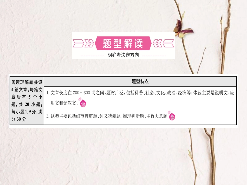 （东营专版）中考英语复习 题型三 阅读理解课件_第2页