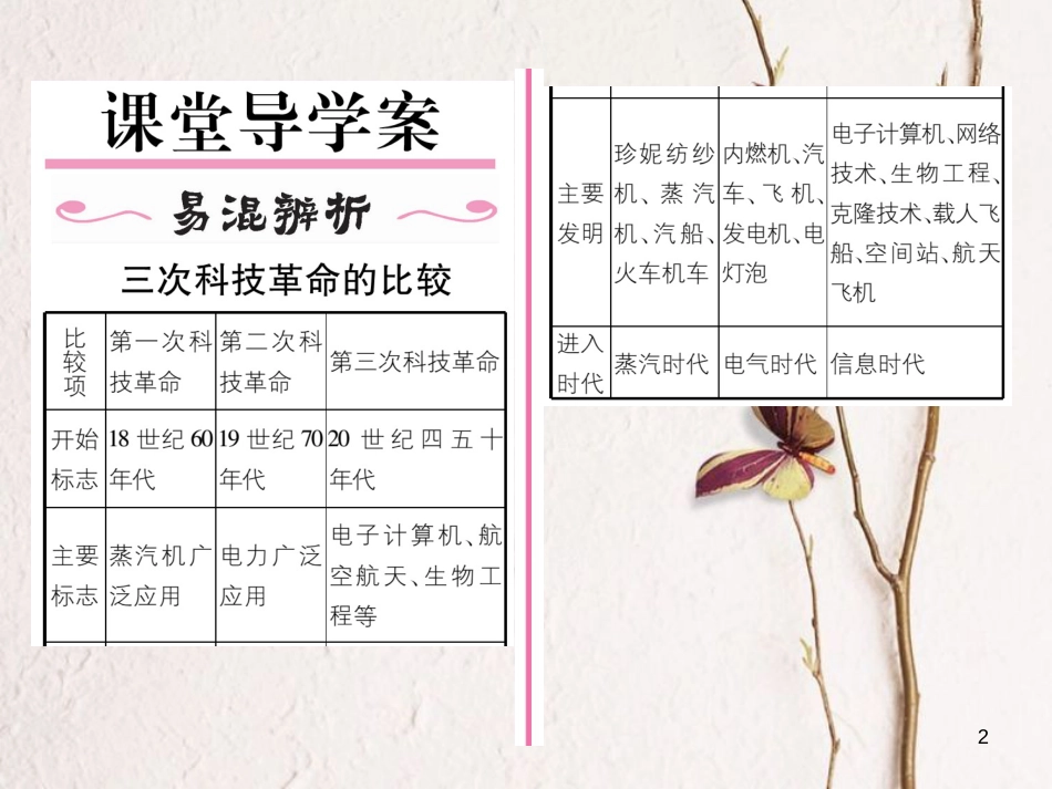 九年级历史下册 第八单元 现代科学技术和文化 第17课 第三次科技革命作业课件1 新人教版(1)_第2页