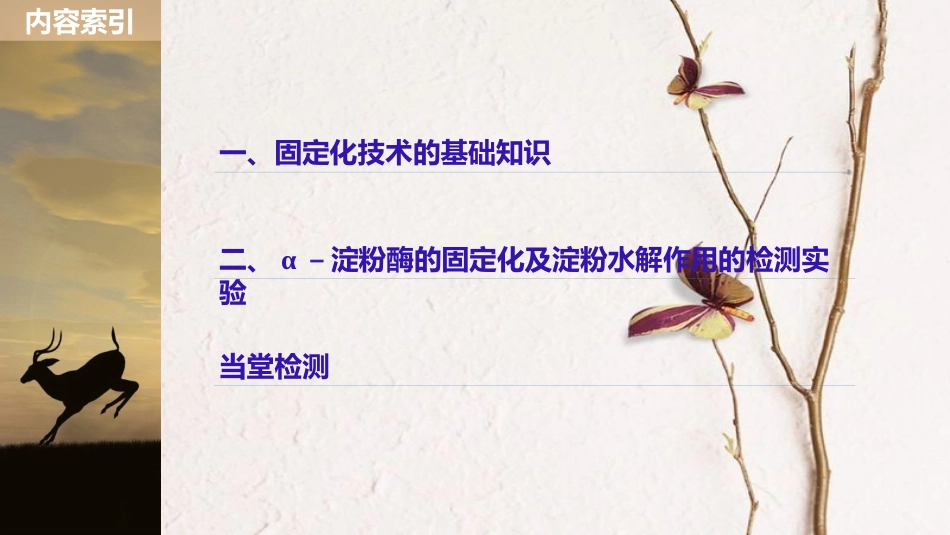 高中生物 第二部分 酶的应用 第4课时 α－淀粉酶的固定化及淀粉水解作用的检测同步备课课件 浙科版选修1_第3页
