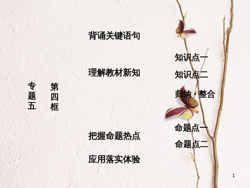 高中政治 专题五 中国社会主义市场经济的探索 第四框 完善社会主义市场经济体制课件 新人教版选修2(1)_第1页