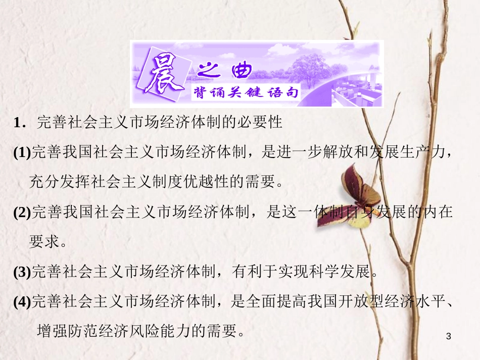 高中政治 专题五 中国社会主义市场经济的探索 第四框 完善社会主义市场经济体制课件 新人教版选修2(1)_第3页