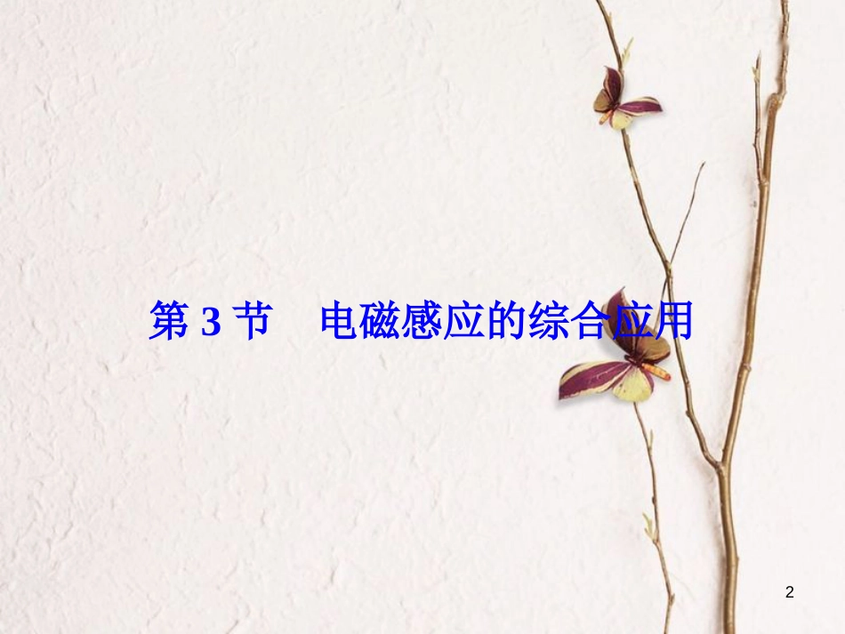 高考物理大一轮复习 第10章 电磁感应 第3节 电磁感应的综合应用课件(1)_第2页