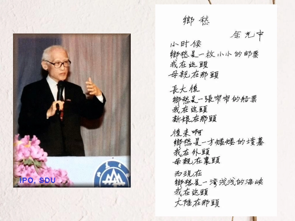 九年级语文下册 第一单元 1 诗两首 乡愁课件 （新版）新人教版_第3页