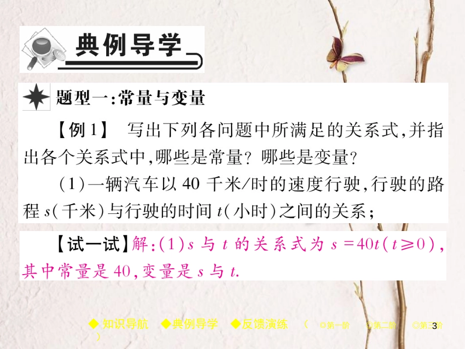 八年级数学下册 19《一次函数》19.1 变量与函数 19.1.1 变量与函数习题课件 （新版）新人教版_第3页
