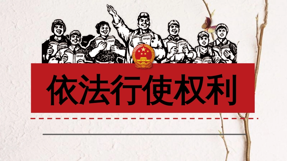 八年级道德与法治下册 第二单元 理解权利义务 第三课 依法行使权利课件 新人教版(1)_第3页